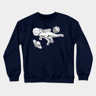 A Space Dinosaur - Black &amp; White Crewneck Sweatshirt